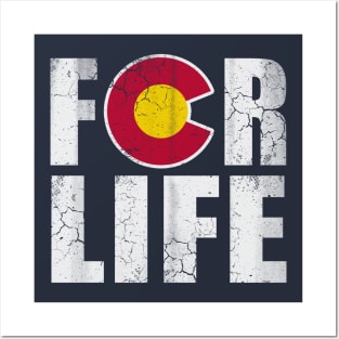 Colorado For Life Flag Native Quote Saying Gift Posters and Art